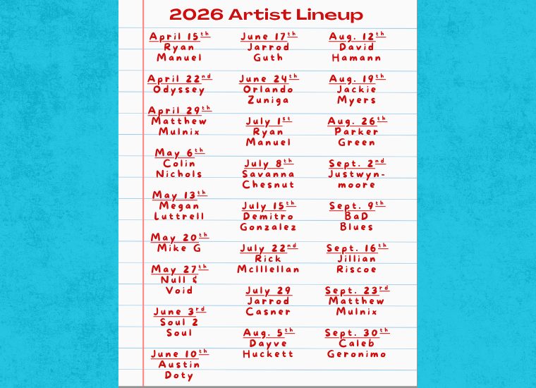 Band Schedule 2026 (6)