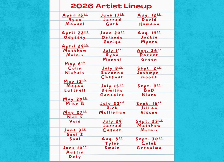 Band Schedule 2026 (8)